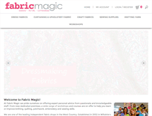 Tablet Screenshot of fabricmagic.co.uk